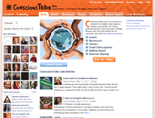 Tablet Screenshot of conscioustribe.com